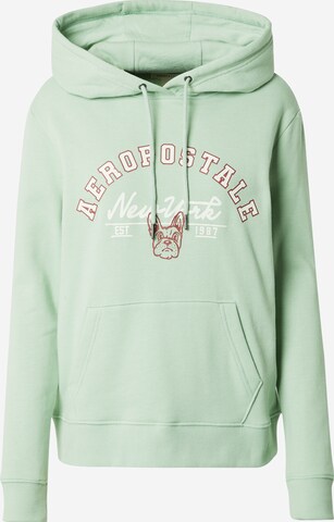 AÉROPOSTALE Sweatshirt in Grün: predná strana