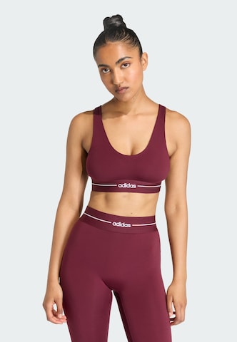 Bustier Soutien-gorge de sport 'Hyperglam' ADIDAS PERFORMANCE en rouge : devant