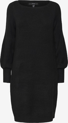 Robes en maille VERO MODA en noir : devant