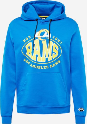 BOSS Orange Sweatshirt 'Touchback NFL' in Blau: predná strana