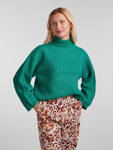 PIECES Pullover 'NELL' i grøn: forside