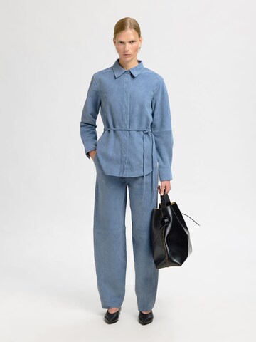 Regular Pantalon SELECTED en bleu