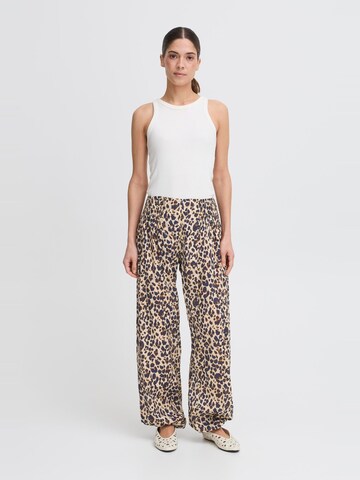 PULZ Jeans Tapered Trousers 'PZJill' in Brown