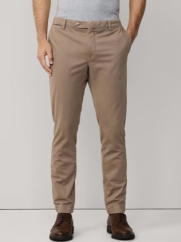 Hackett London Slimfit Chino 'Kensington' in Bruin: voorkant