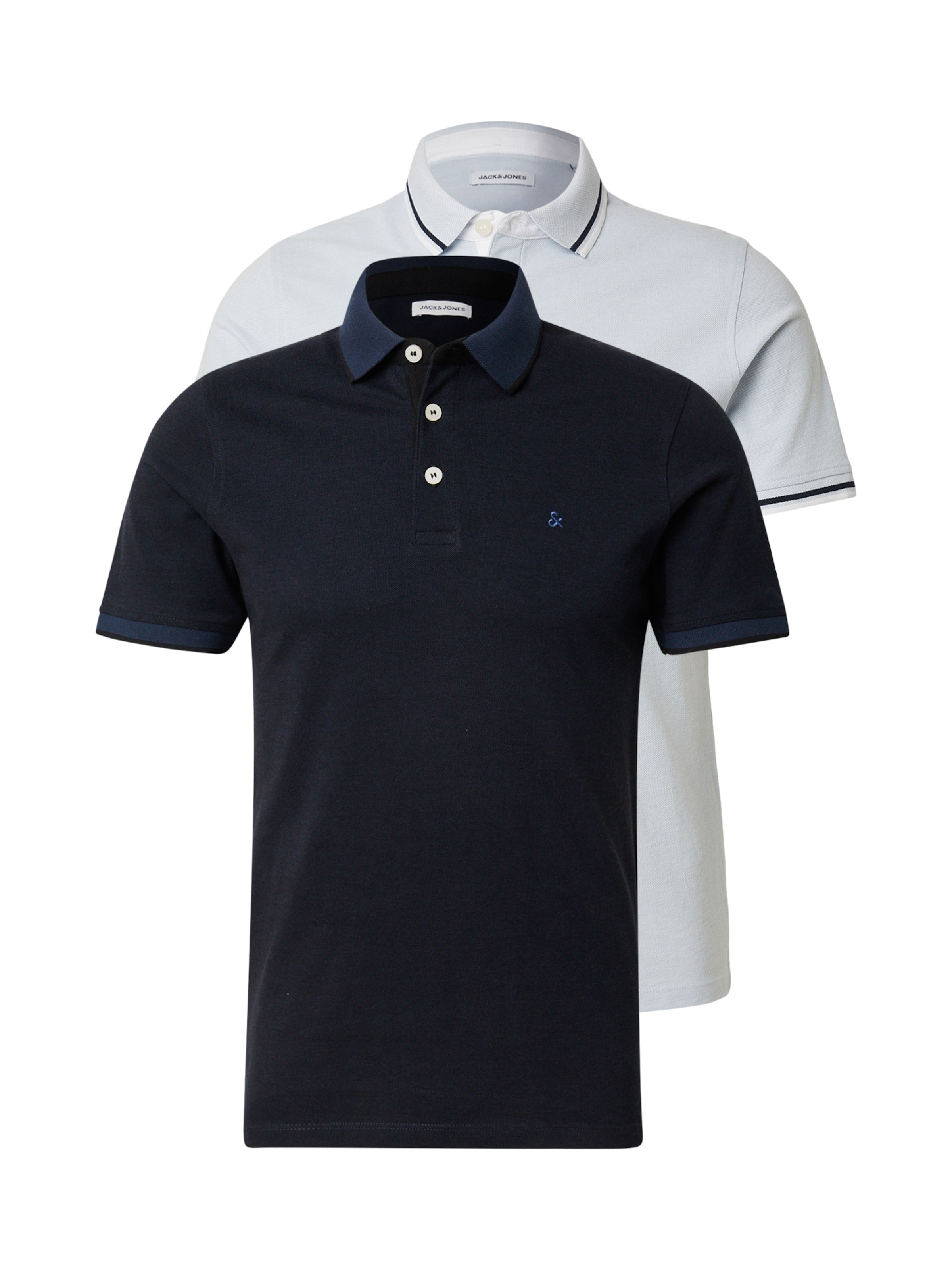 zils JACK & JONES T-Krekls 'JJEPaulos': no priekšpuses