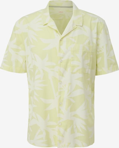 s.Oliver Overhemd in de kleur Ecru / Limoen, Productweergave