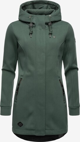 Ragwear Zip-Up Hoodie 'Letti' in Green: front