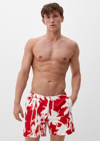 s.Oliver Swim Trunks in Red: front