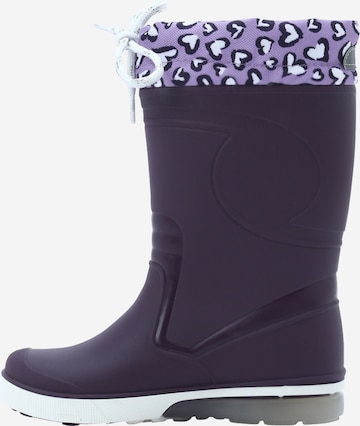 BECK Rubber Boots 'Blinking Valentine' in Purple
