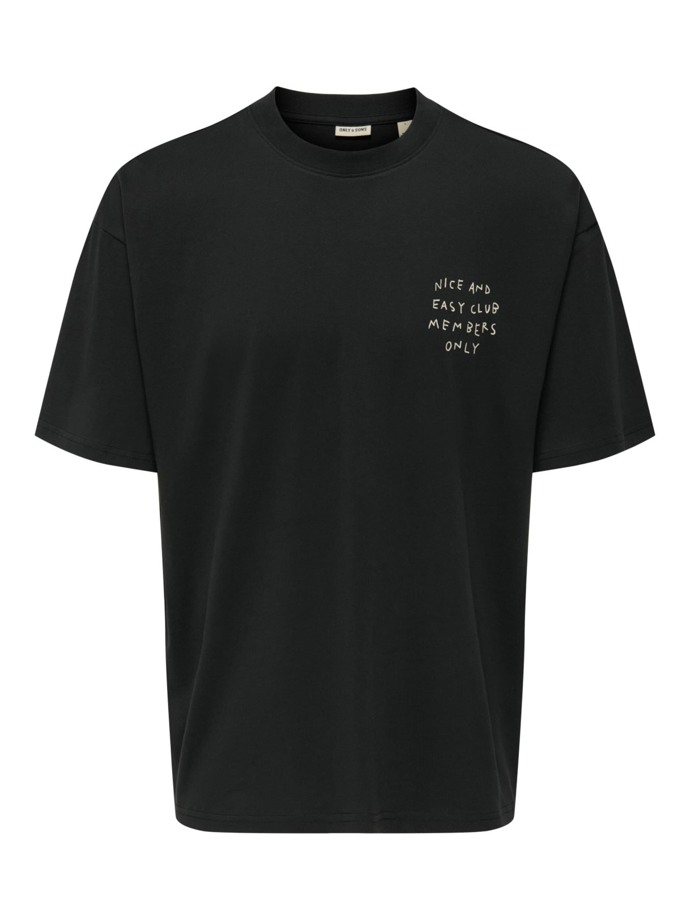 Only & Sons Shirt '22035561'‌‌‌ in Schwarz: Vorderseite