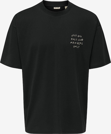 Only & Sons Shirt '22035561' in Schwarz: Vorderseite