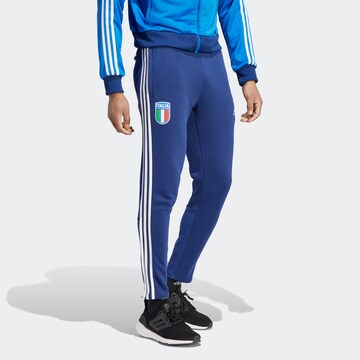 ADIDAS SPORTSWEAR Tapered Workout Pants 'Italien' in Blue: front