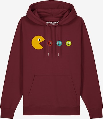 Sweat-shirt ' Pacmännchen ' Watapparel en rouge : devant