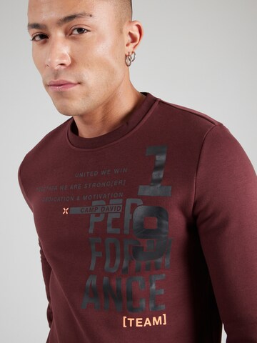 CAMP DAVID Sweatshirt in Rot