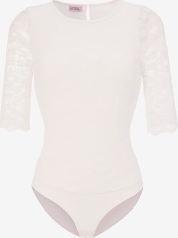 MARJO Shirt body in Wit: voorkant