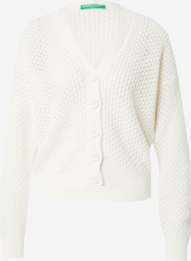 UNITED COLORS OF BENETTON Cardigan en blanc cassé, Vue avec produit