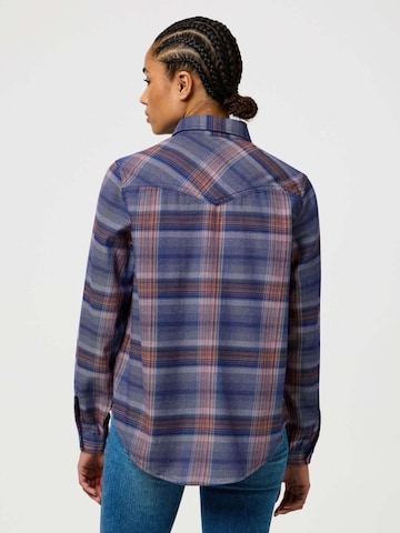 WRANGLER Bluse 'Femme Western Shirt' in Blau