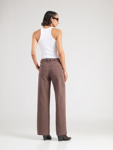 Lindex Wide leg Τζιν 'Johanna' σε καφέ