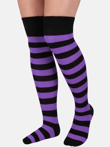 Chaussettes montantes normani en noir