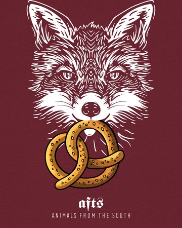T-shirt 'Fuchs' Watapparel en rouge