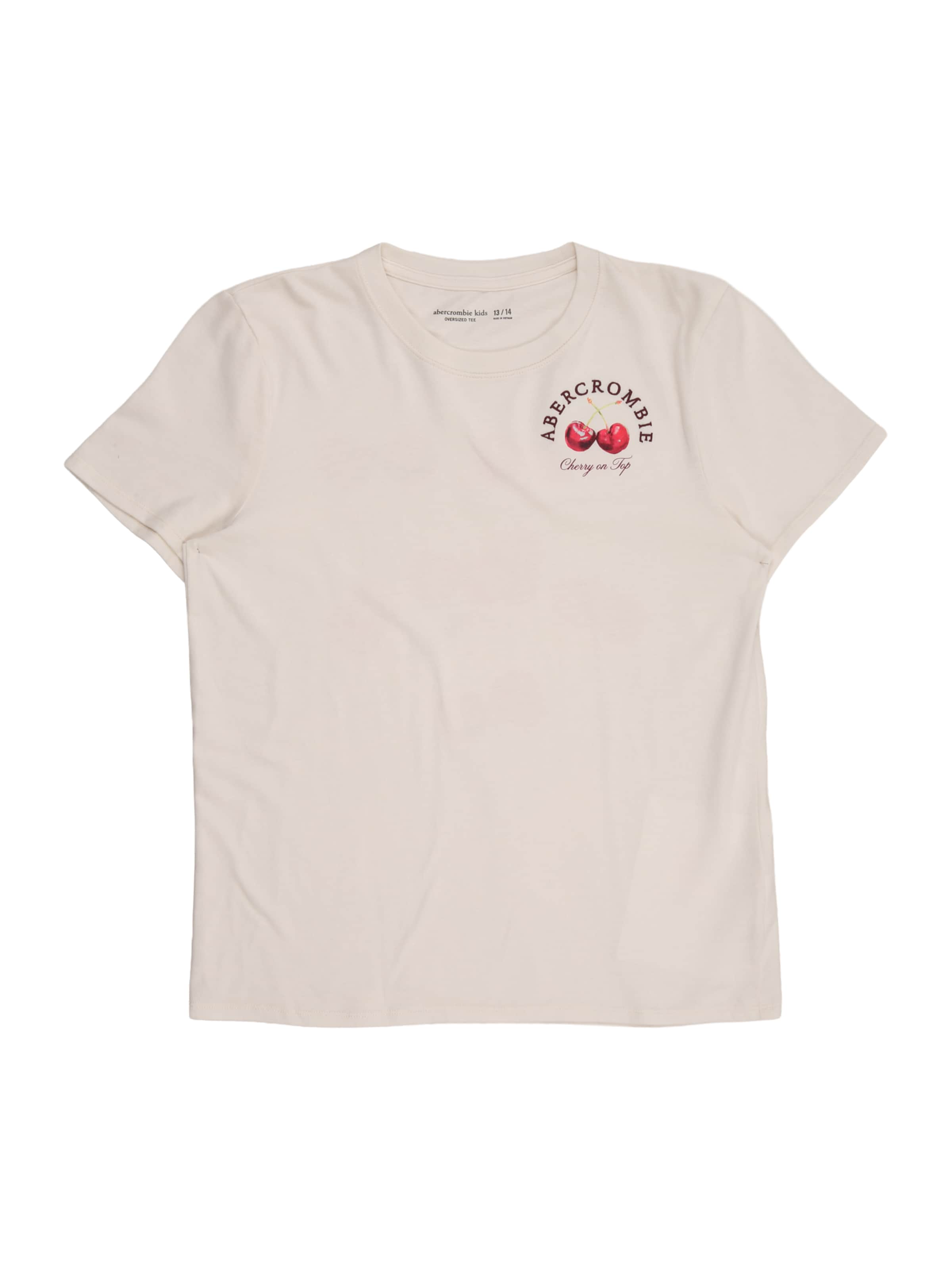 Abercrombie & Fitch Póló 'CHERRY' - szürke: elől