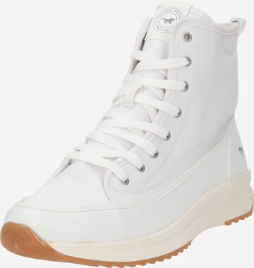 Baskets hautes MUSTANG en blanc : devant