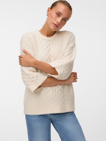 VERO MODA Свитер 'VMPAULA' в Бежевый: спереди