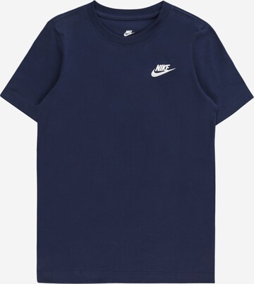 Nike Sportswear T-shirt 'Futura' i blå: framsida