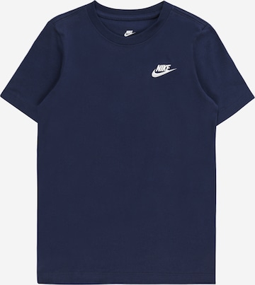 Nike Sportswear T-Shirt 'Futura' in Blau: predná strana