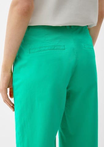 Wide leg Pantaloni di s.Oliver in verde