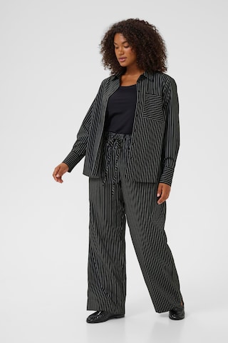 Loosefit Pantalon 'Eloana' KAFFE CURVE en noir