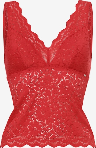 Skiny Top in Red: front