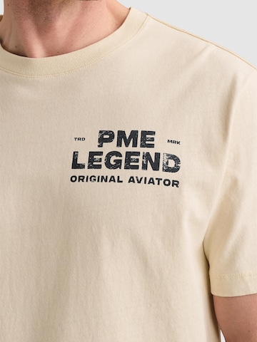 PME Legend T-shirt 'PME LEGEND - T-shirt in jersey with small artwork on the chest' i beige