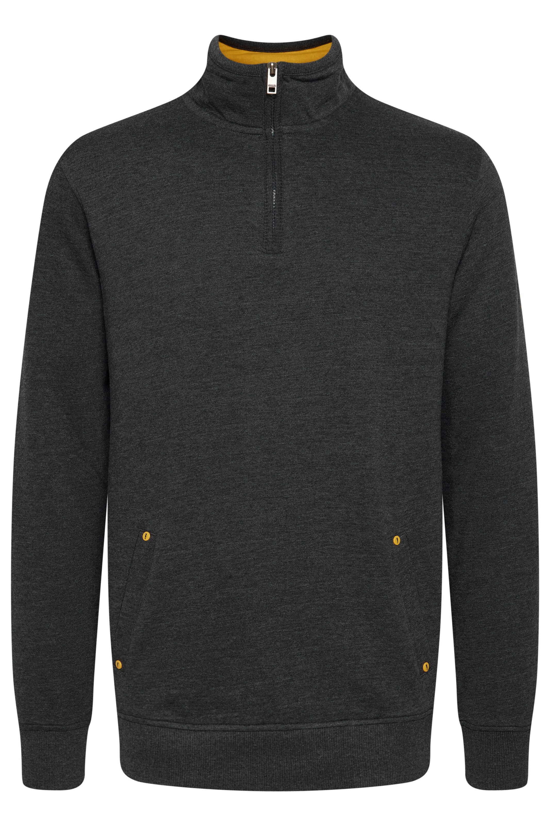 !Solid Sweatshirt 'Karan' in Grau: Vorderseite