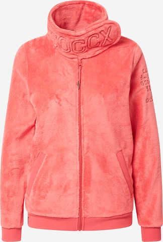 Soccx Fleece jacket in Red: front