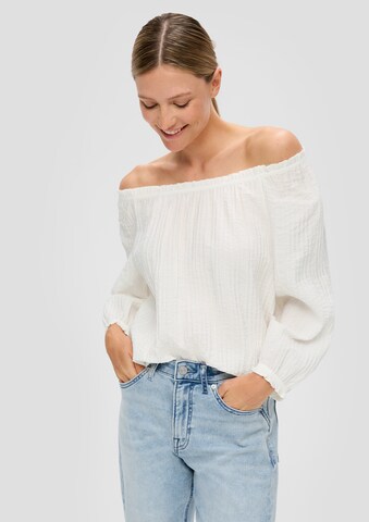 s.Oliver - Blusa em branco: frente