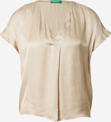 UNITED COLORS OF BENETTON Blouse in Beige: voorkant