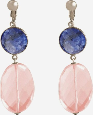 Boucles d'oreilles Gemshine en rose : devant