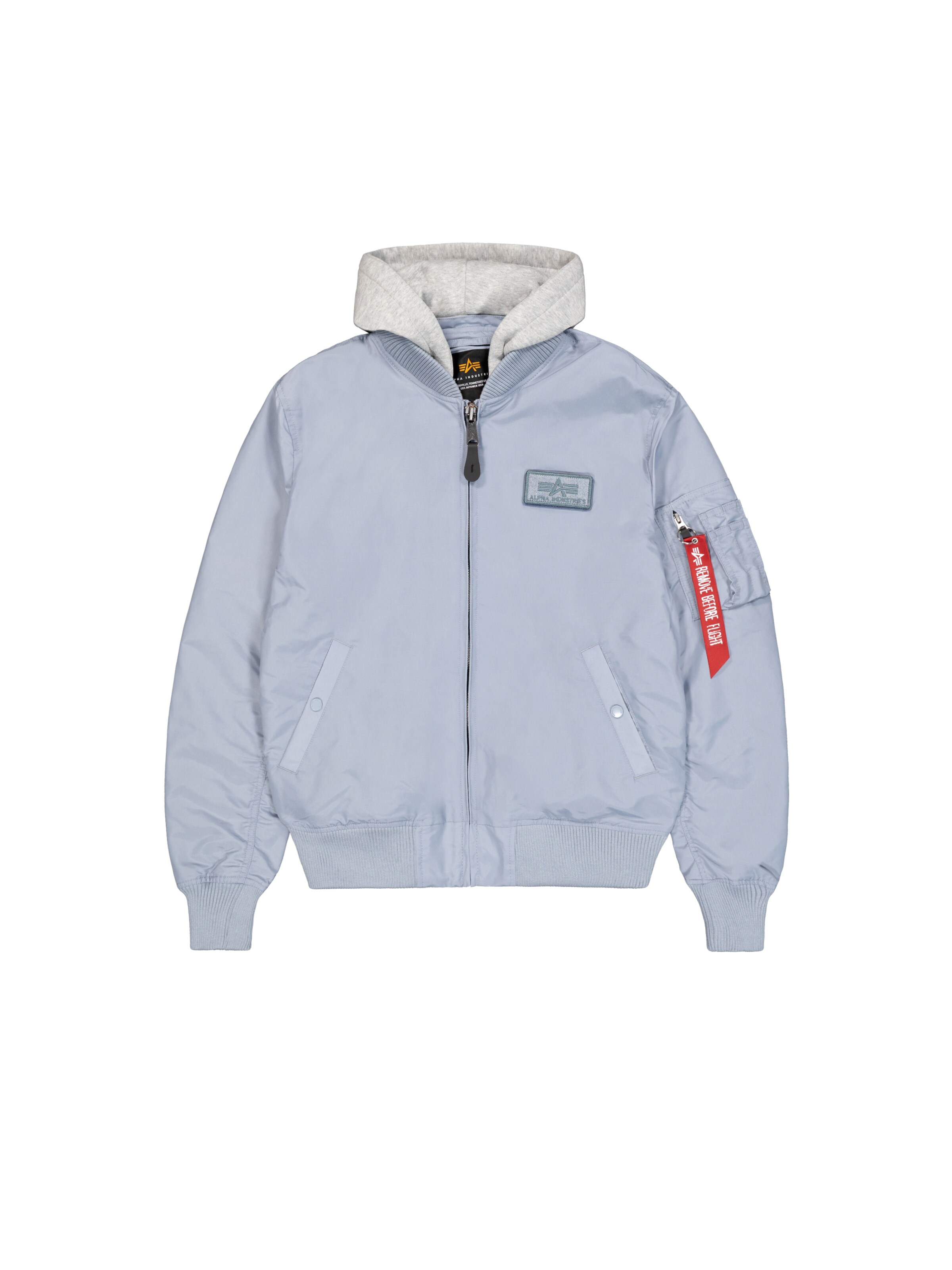 ALPHA INDUSTRIES Between-Season Jacket 'MA-1 TT' in Grey: front