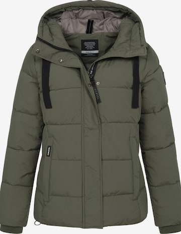 Sublevel Winterparka 'Winter Jacke Puffer Parka Steppjacke Lange Winter Mantel Warm gesteppt' in Grün: Vorderseite