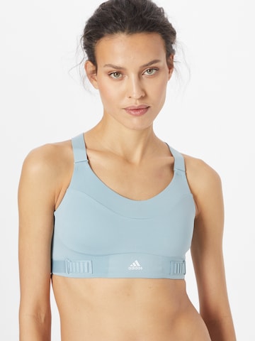 Bustier Soutien-gorge de sport ADIDAS SPORTSWEAR en bleu : devant