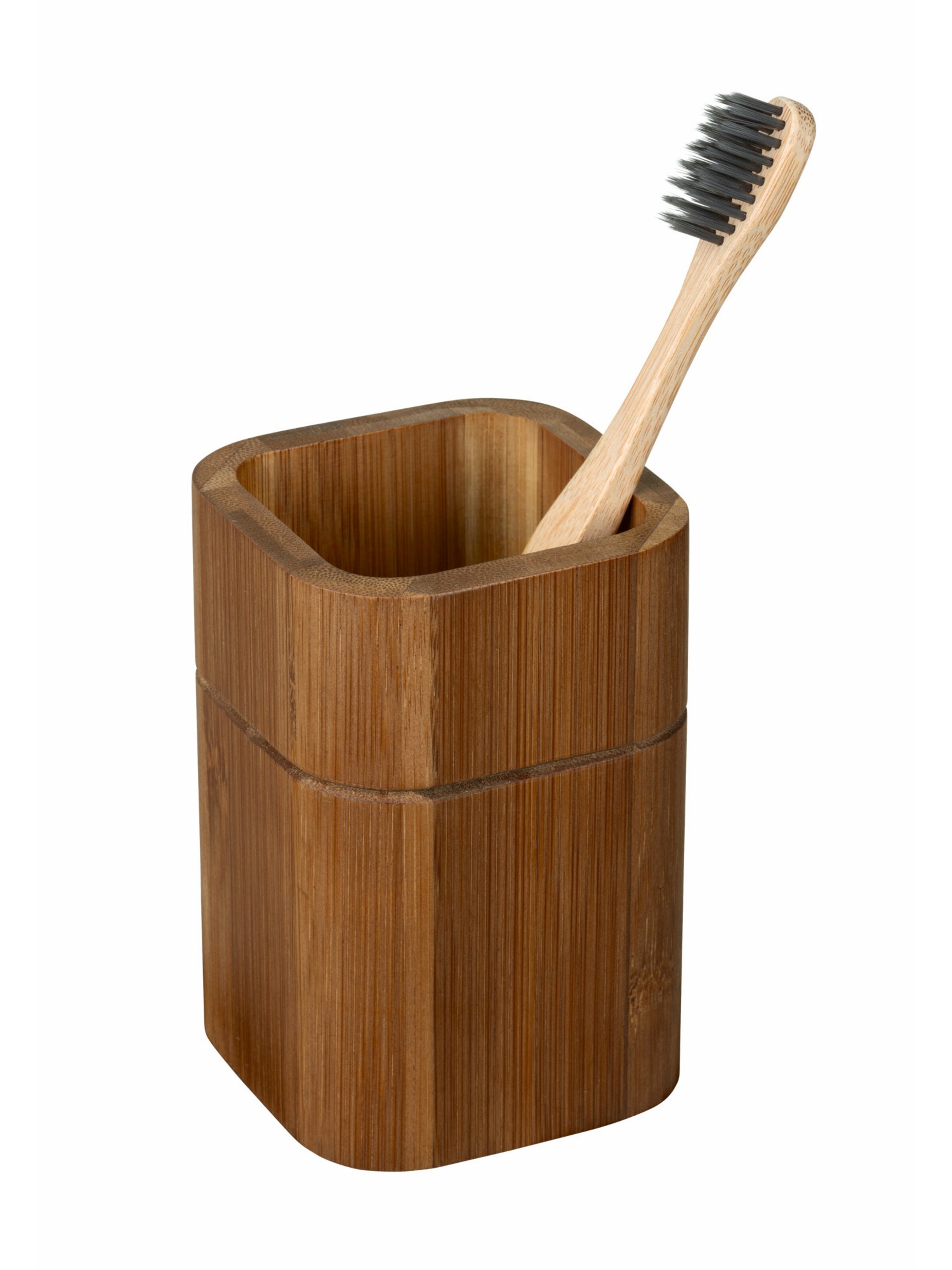 Wenko Bathroom Set 'Serro' in Brown