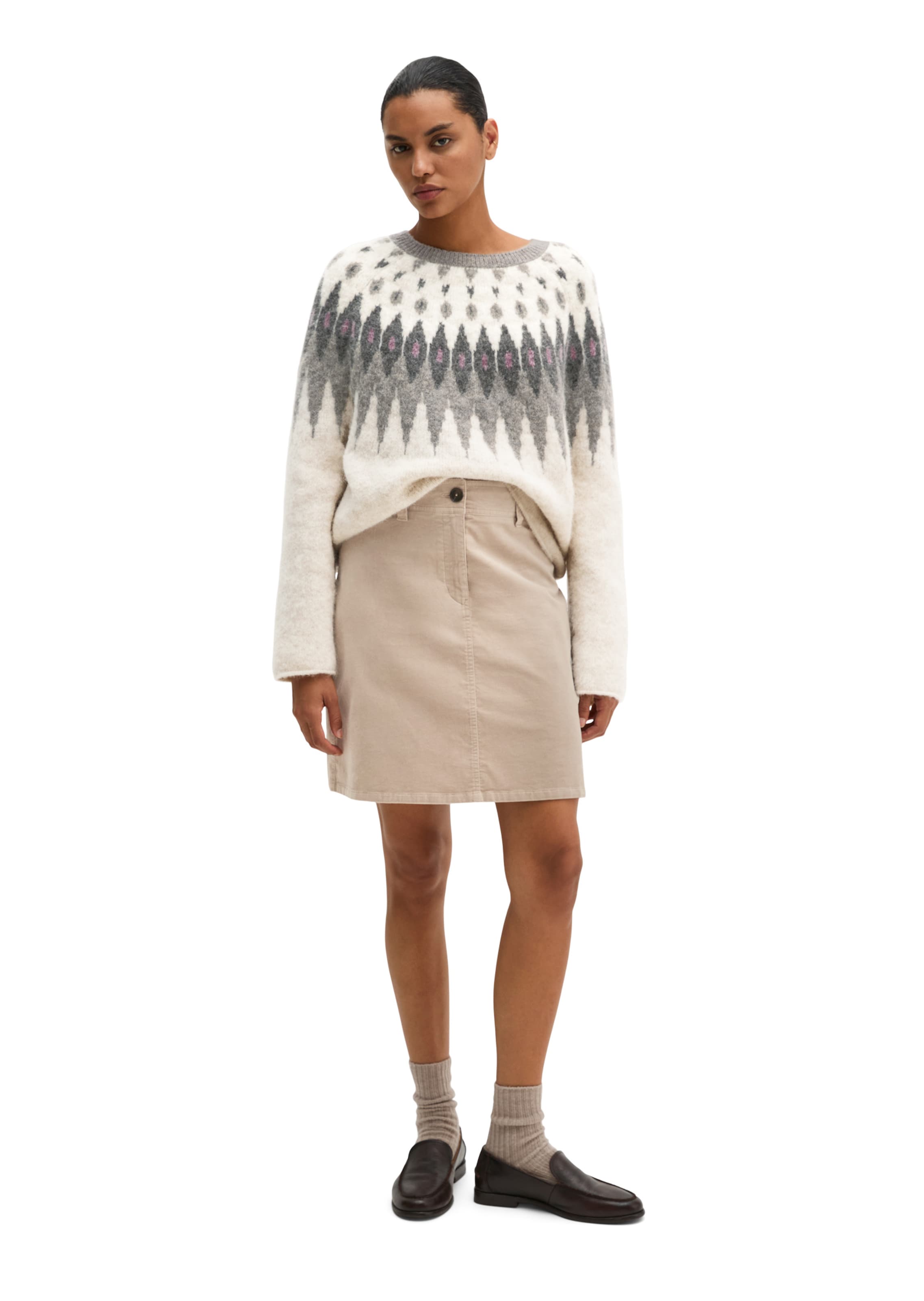 Marc O'Polo Skirt in Beige: front