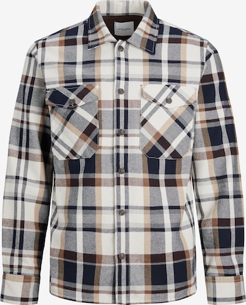 JACK & JONES Button Up Shirt 'JJEddie' in Brown: front