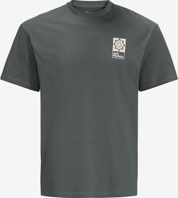 T-shirt JACK WOLFSKIN en vert : devant