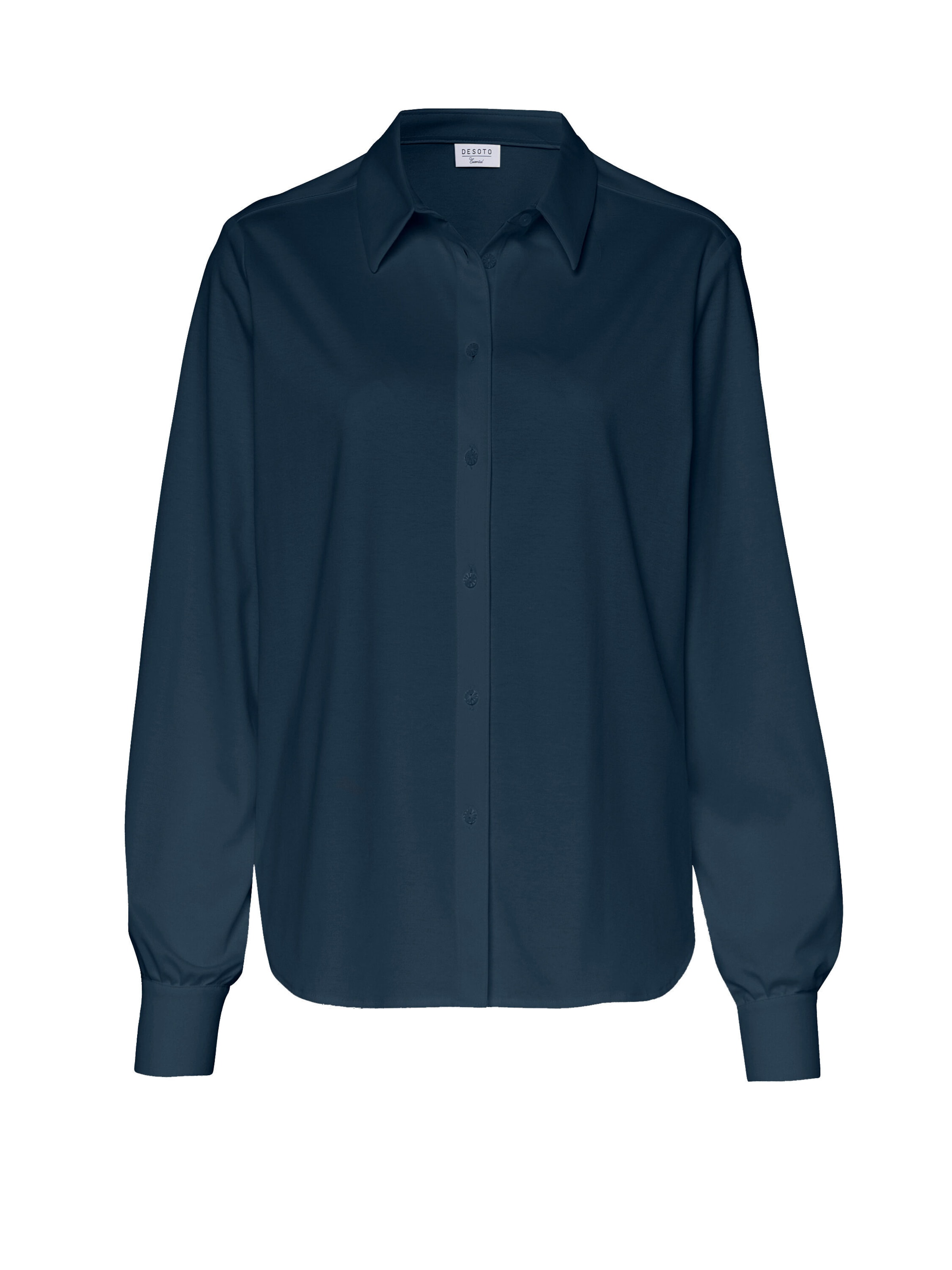 DESOTO Elegante Bluse, bügelfrei in dunkelblau, Produktansicht