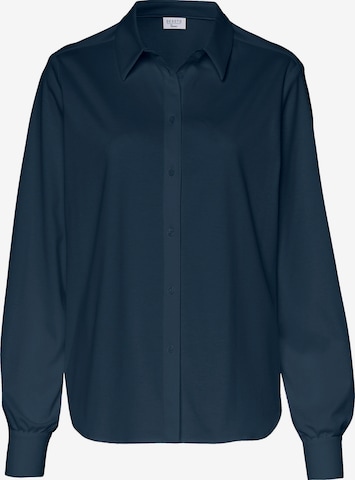 DESOTO Elegante Bluse, bügelfrei in Blau: Vorderseite