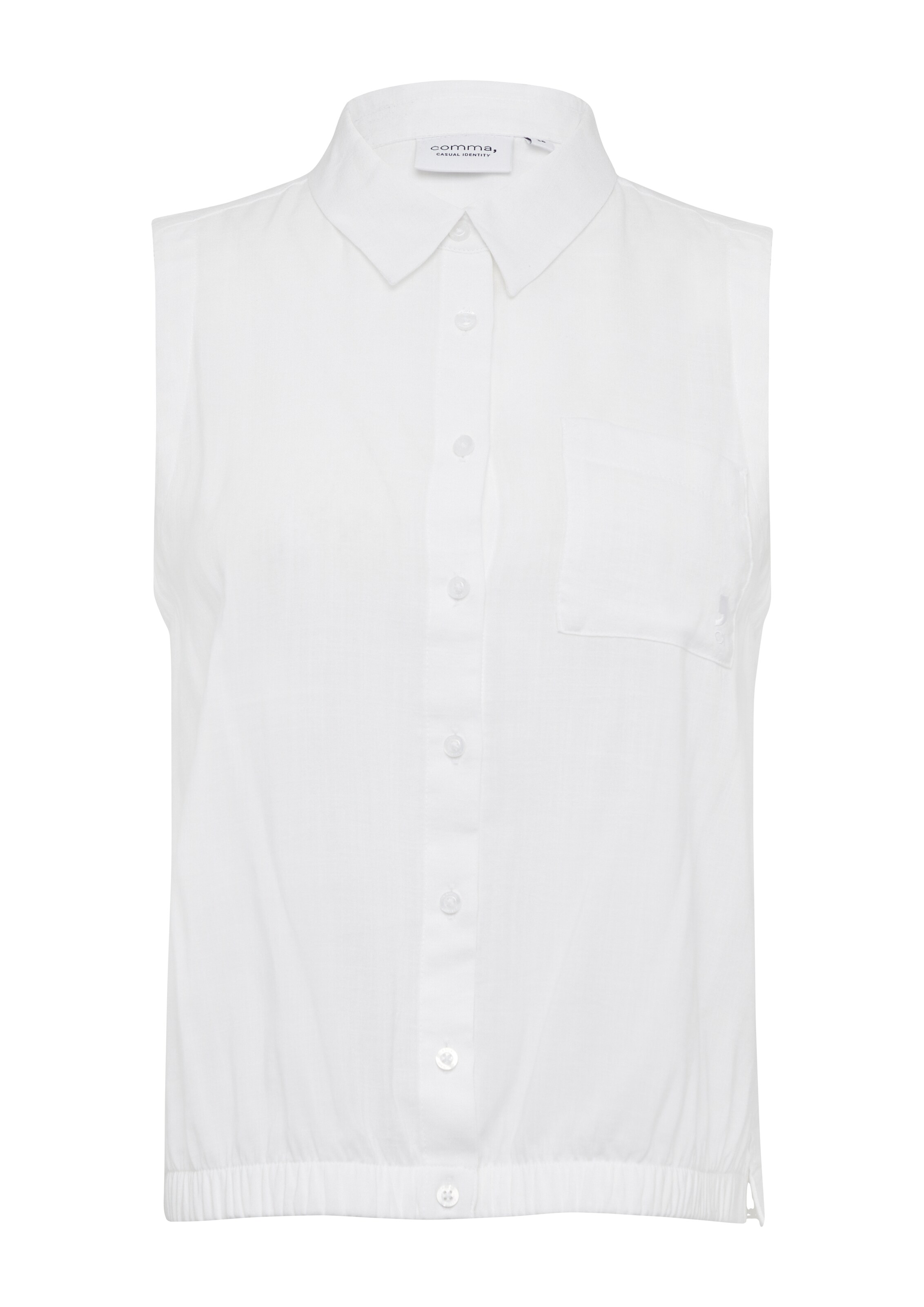 comma casual identity Bluse in Weiß: Vorderseite