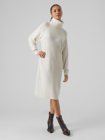 VERO MODA Knitted dress 'Daniela' in Beige