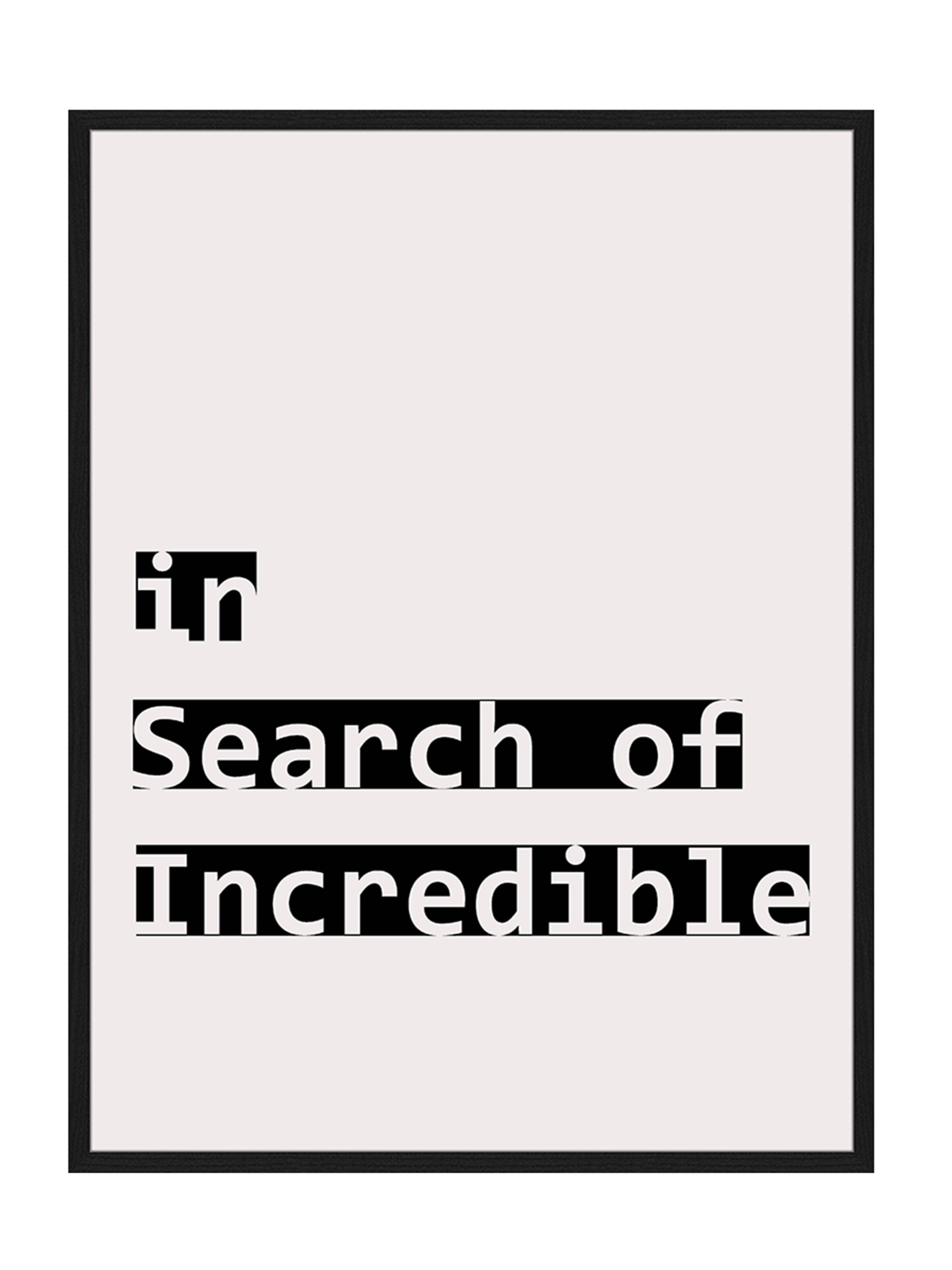 Liv Corday Image 'In Search' in Black: front